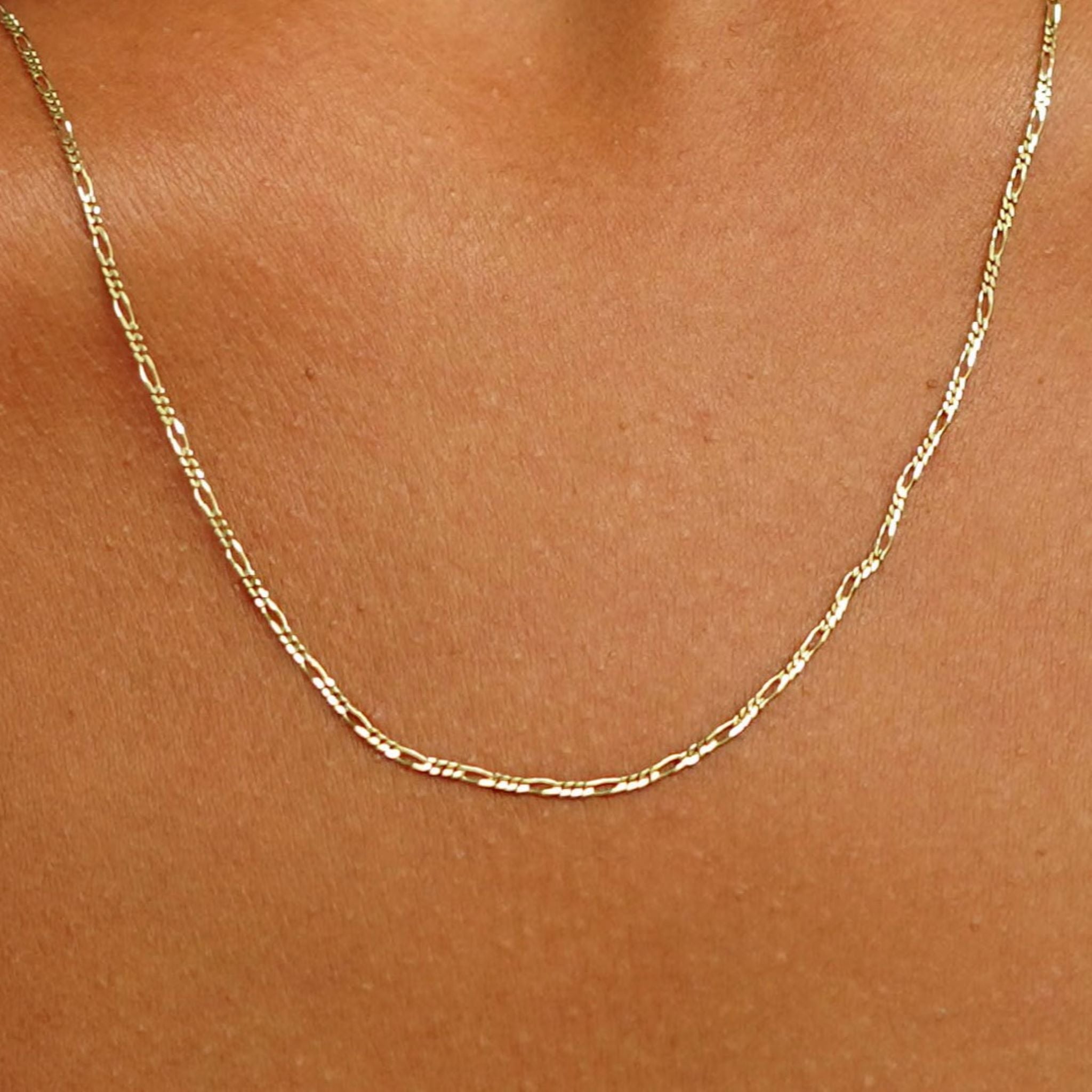 Automic Gold Figaro Chain | Sustainable Fine Jewelry