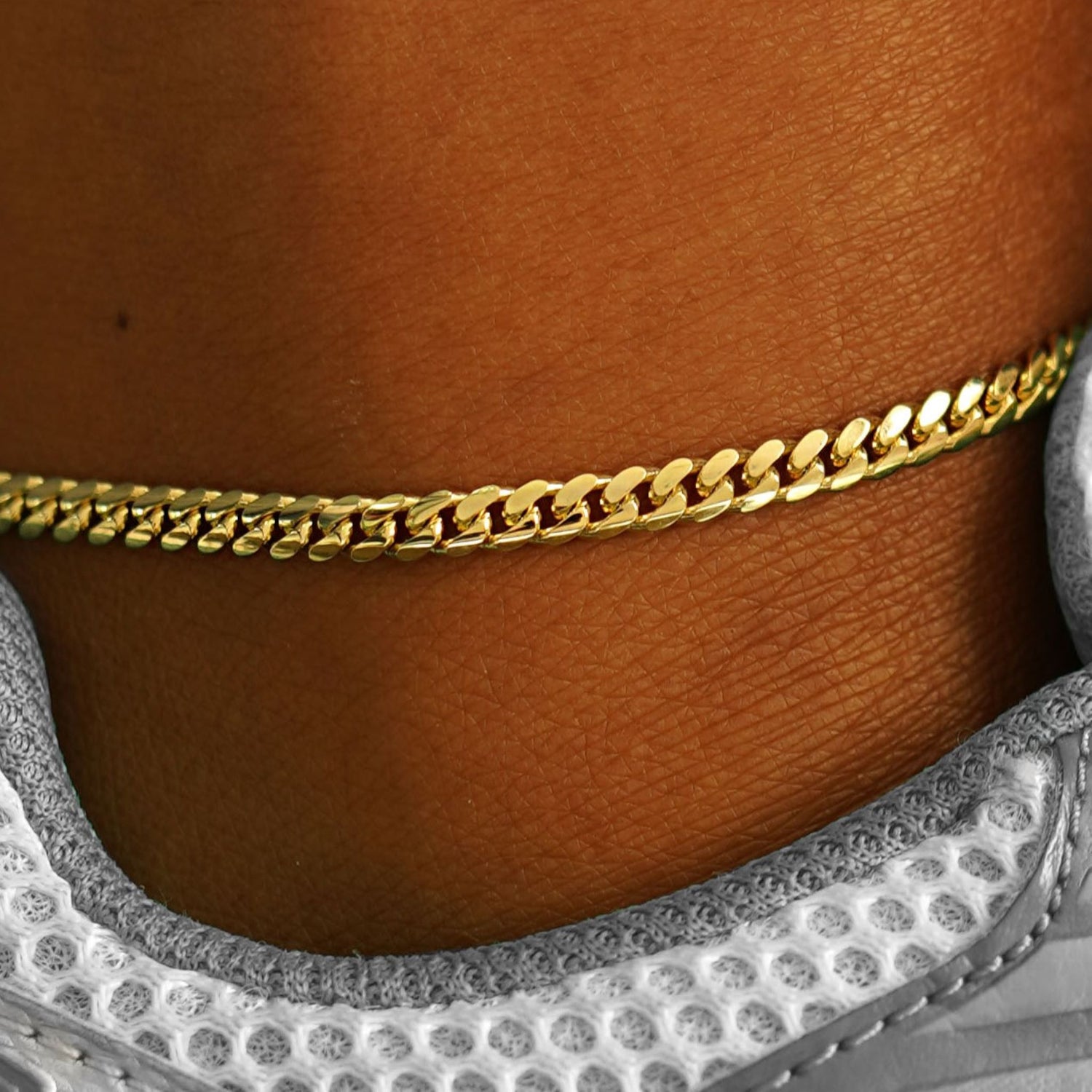 Automic Gold Medium Miami Anklet Sustainable Fine Jewelry