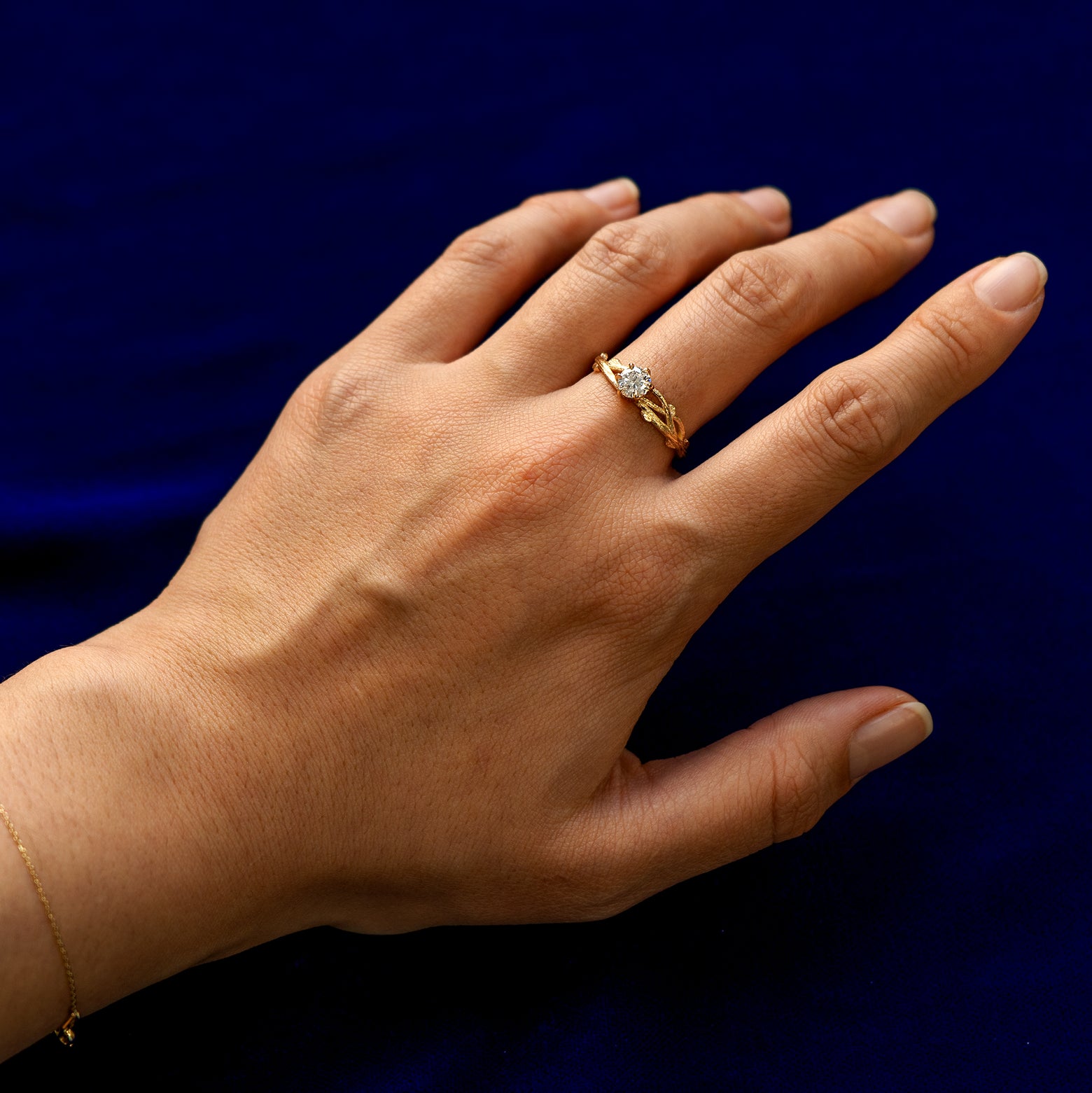 Gemstone Tree Branches Ring