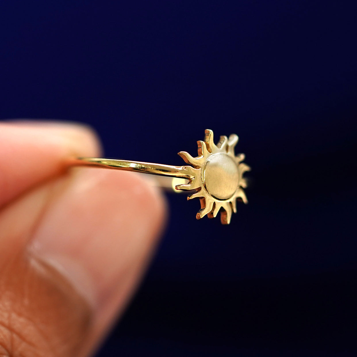 Automic Gold Sun Ring | Minimal Sustainable Fine Jewelry