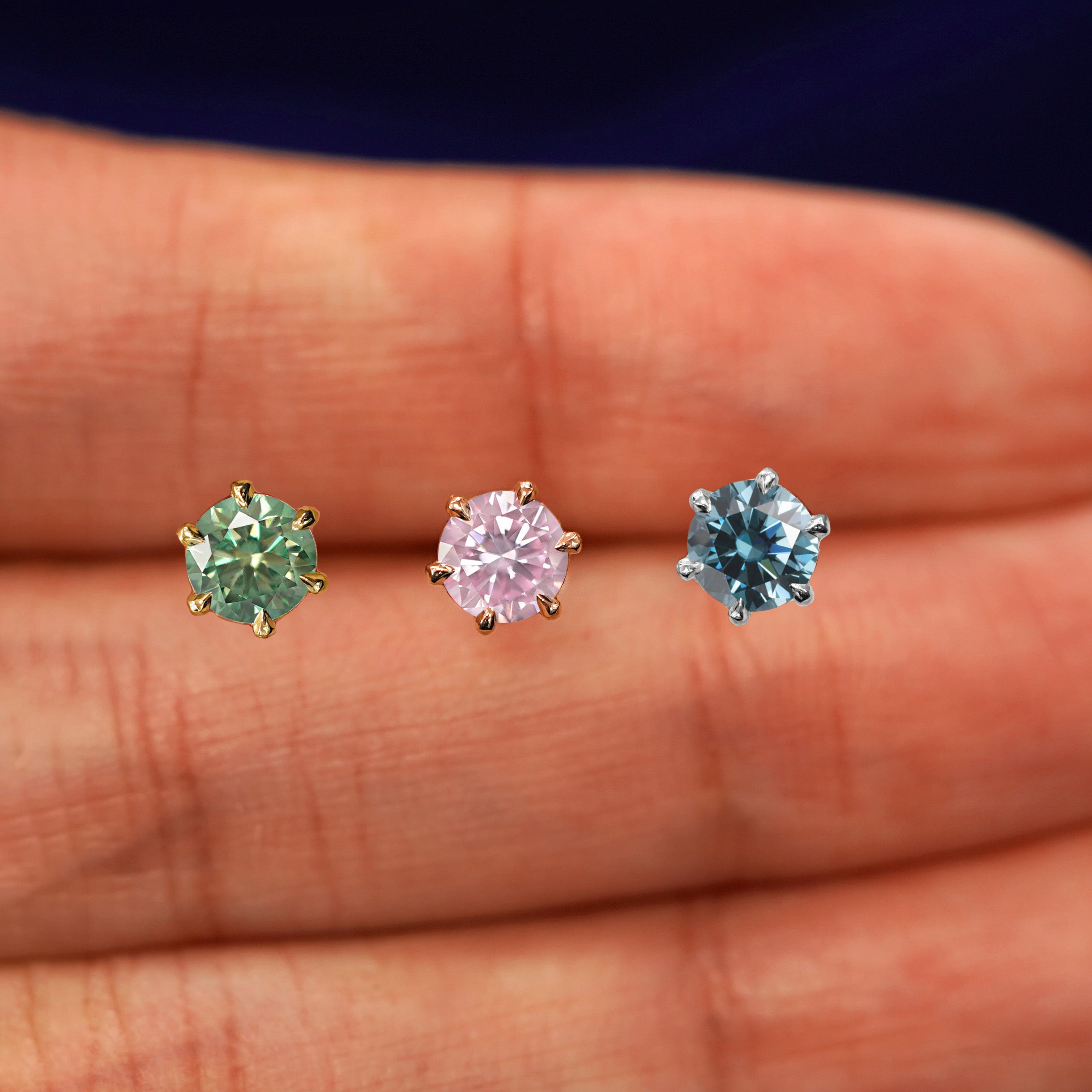 【美品】Gypphy ENAMEL MOISSANITE EARRING GYPPHY Enamel Moissanite Earring