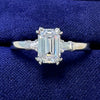 Emerald-cut lab Diamond Ring