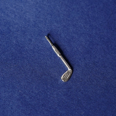 14k White Gold Golf Club Tiny Custom Charm