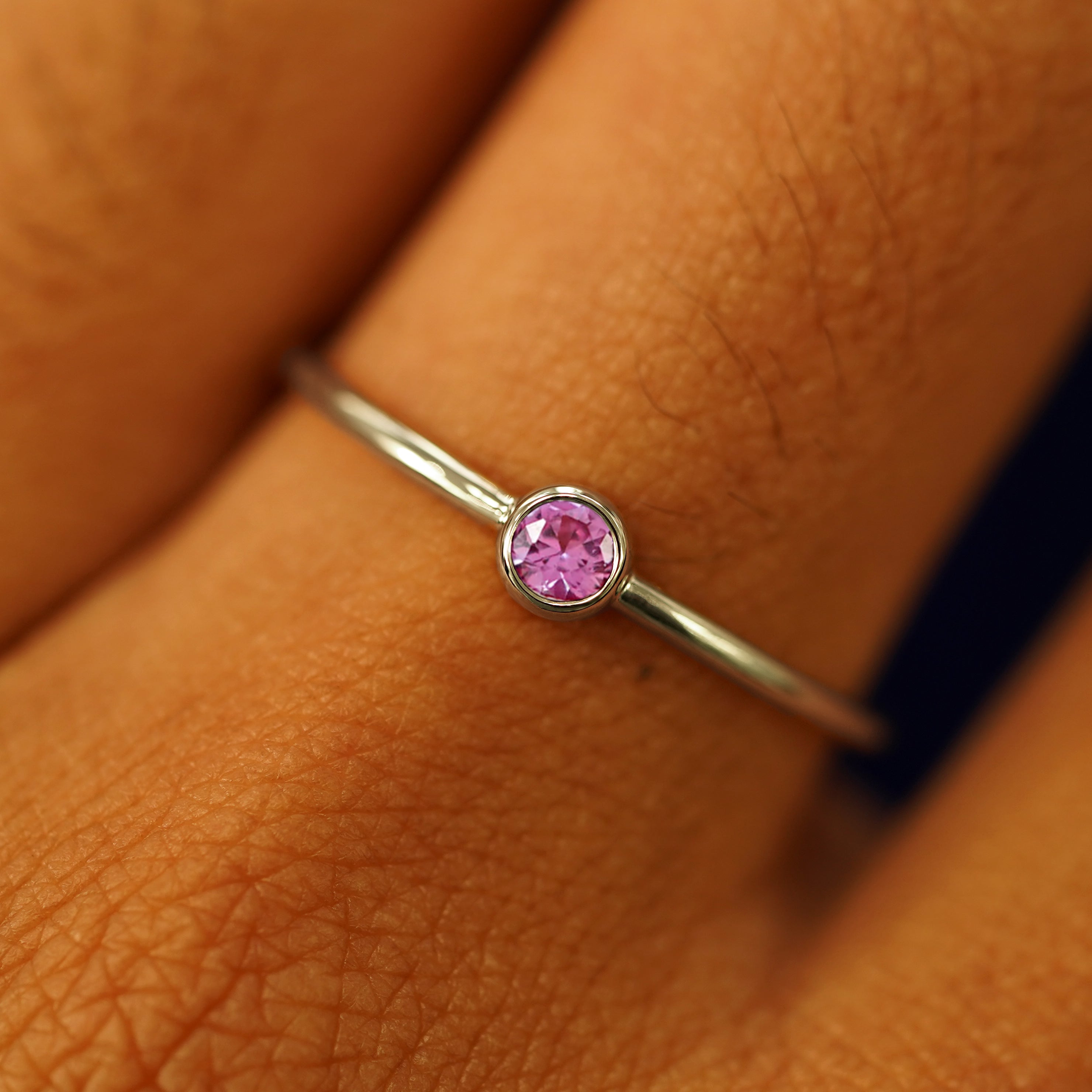 Automic Gold Pink Sapphire Ring | Sustainable Fine Jewelry