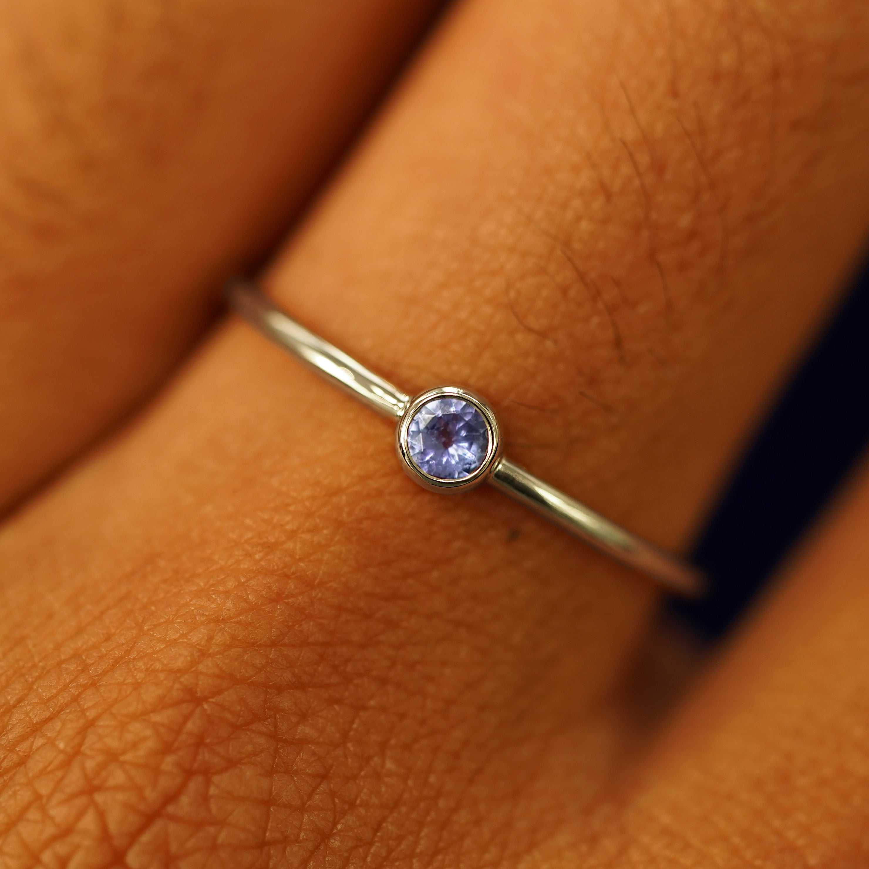 Automic Gold Tanzanite Ring | Minimalist Fine Jewelry