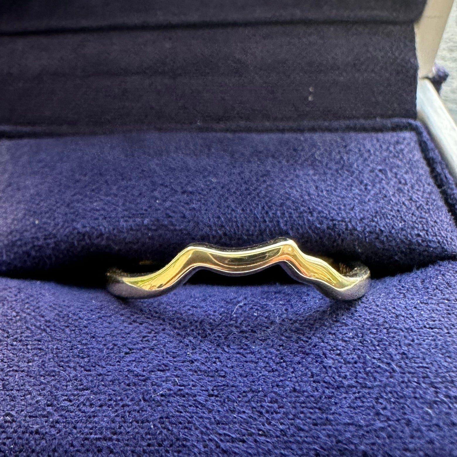 14k Yellow Gold Custom Nesting Band, size 7.5
