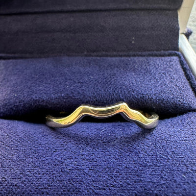 14k Yellow Gold Custom Nesting Band, size 7.5