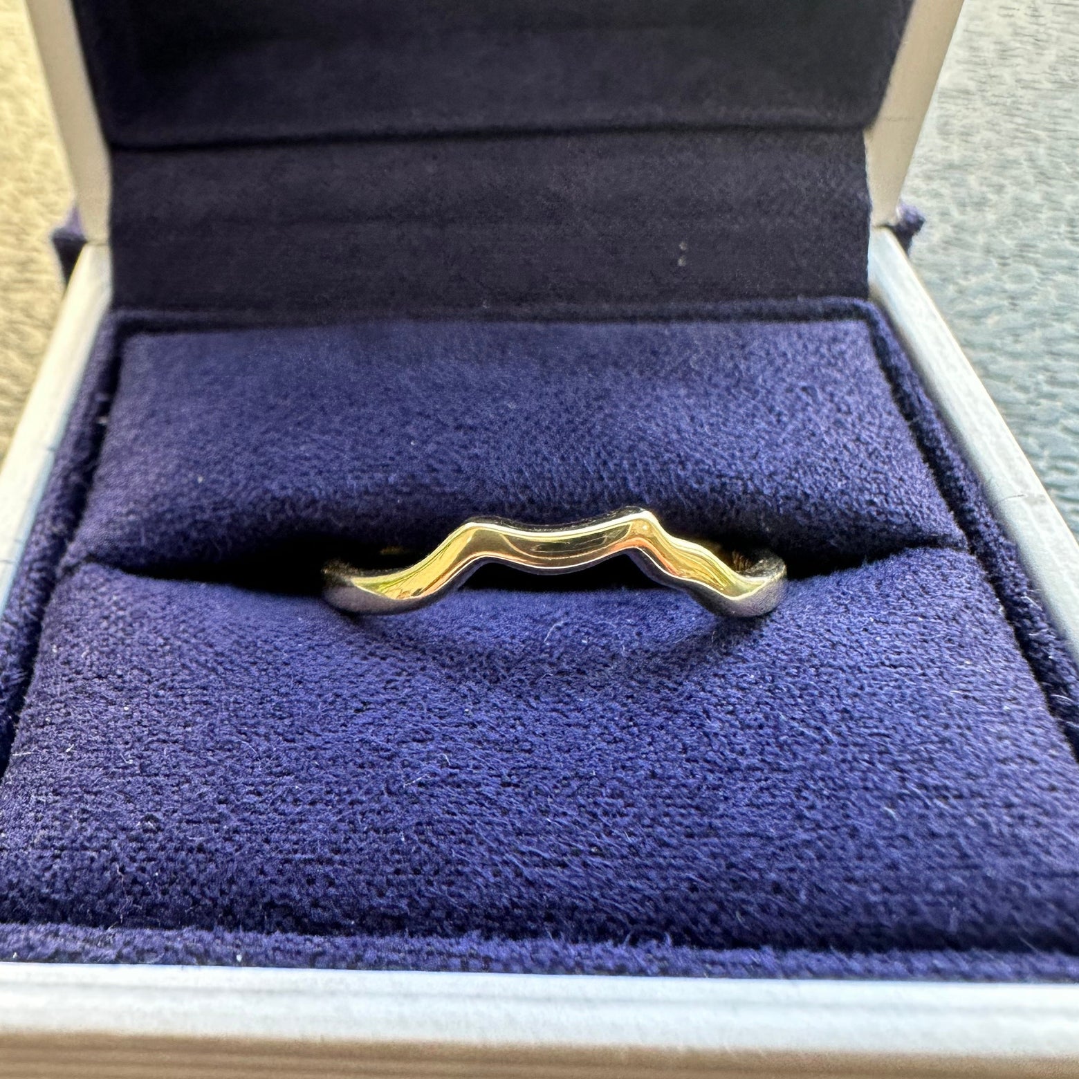 14k Yellow Gold Custom Nesting Band