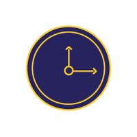 A graphic of a clock