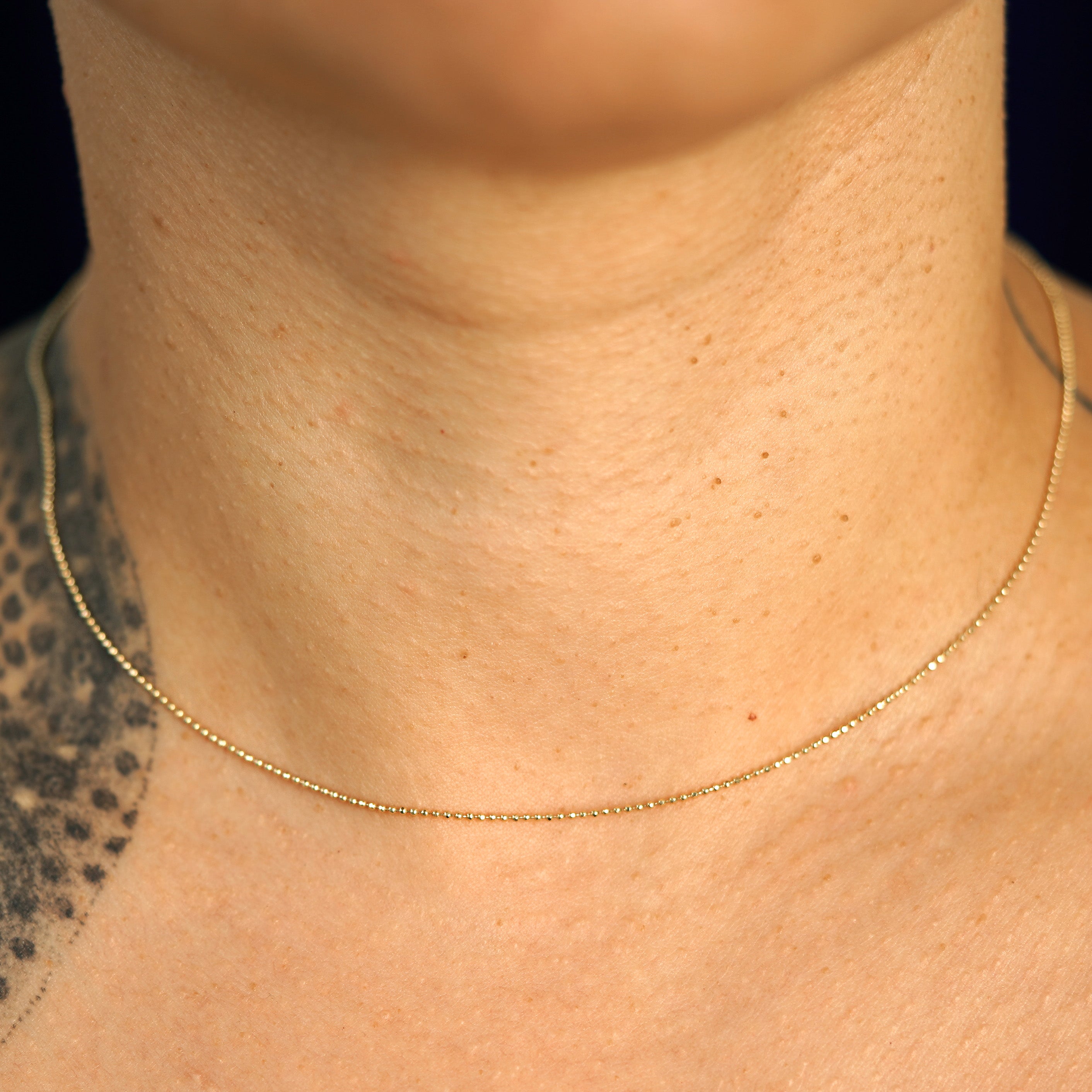 Automic Gold Bead Collar | Minimalist Sustainable Fine Jewelry