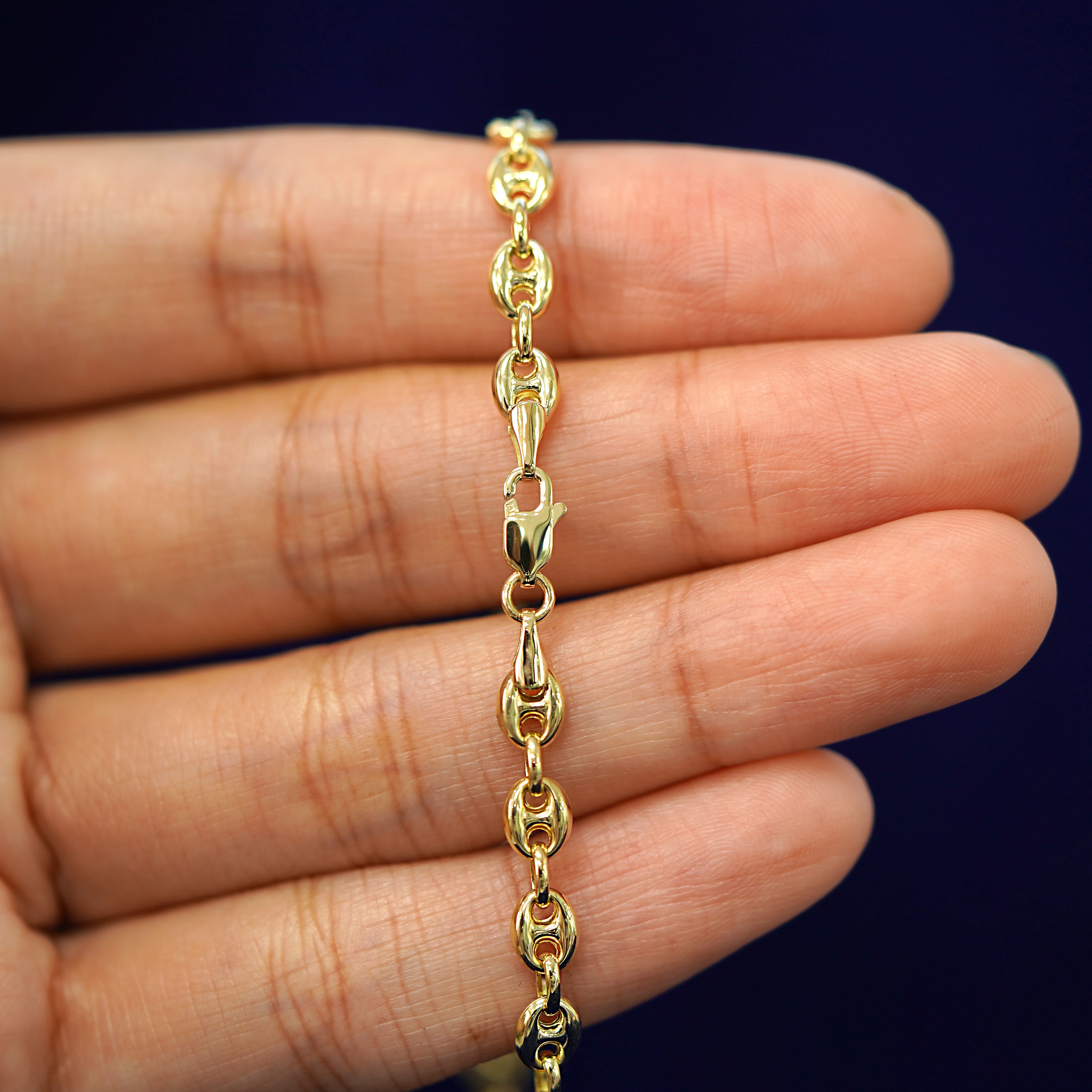 Automic Gold Puffy Mariner Chain | Minimalist Sustainable Fine Jewelry