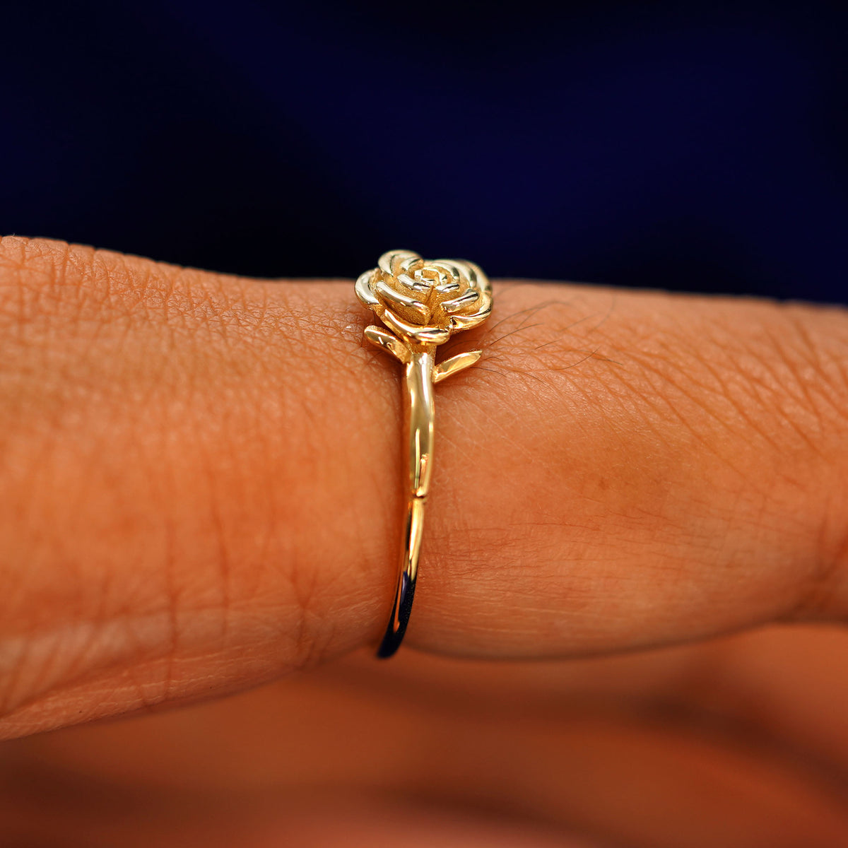 Automic Gold Rose Ring | Minimal Sustainable Fine Jewelry