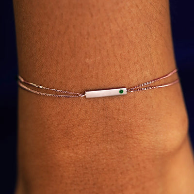 Gemstone Bar Bracelet