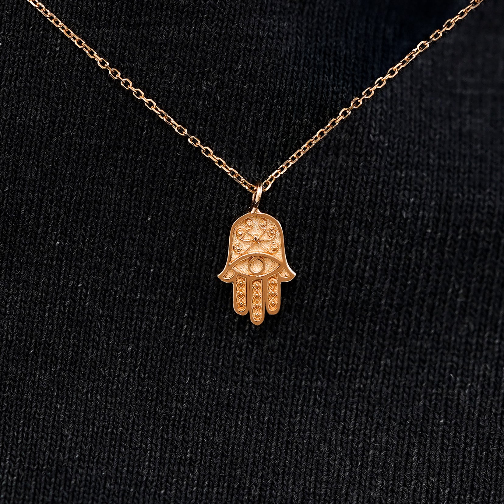 Automic Gold Hamsa Necklace | Sustainable Fine Jewelry