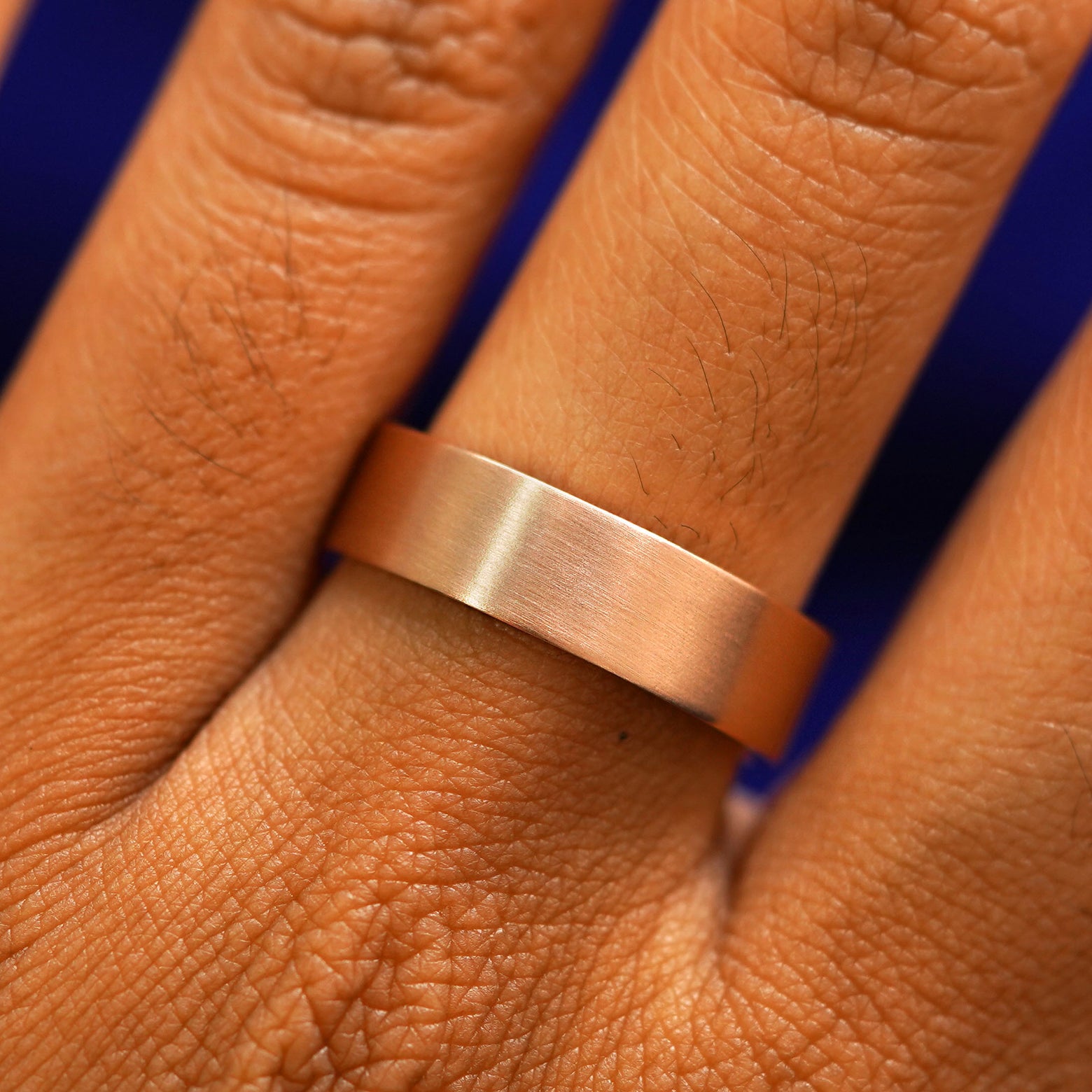 Automic Gold Industrial Matte Band Ring Sustainable Fine Jewelry