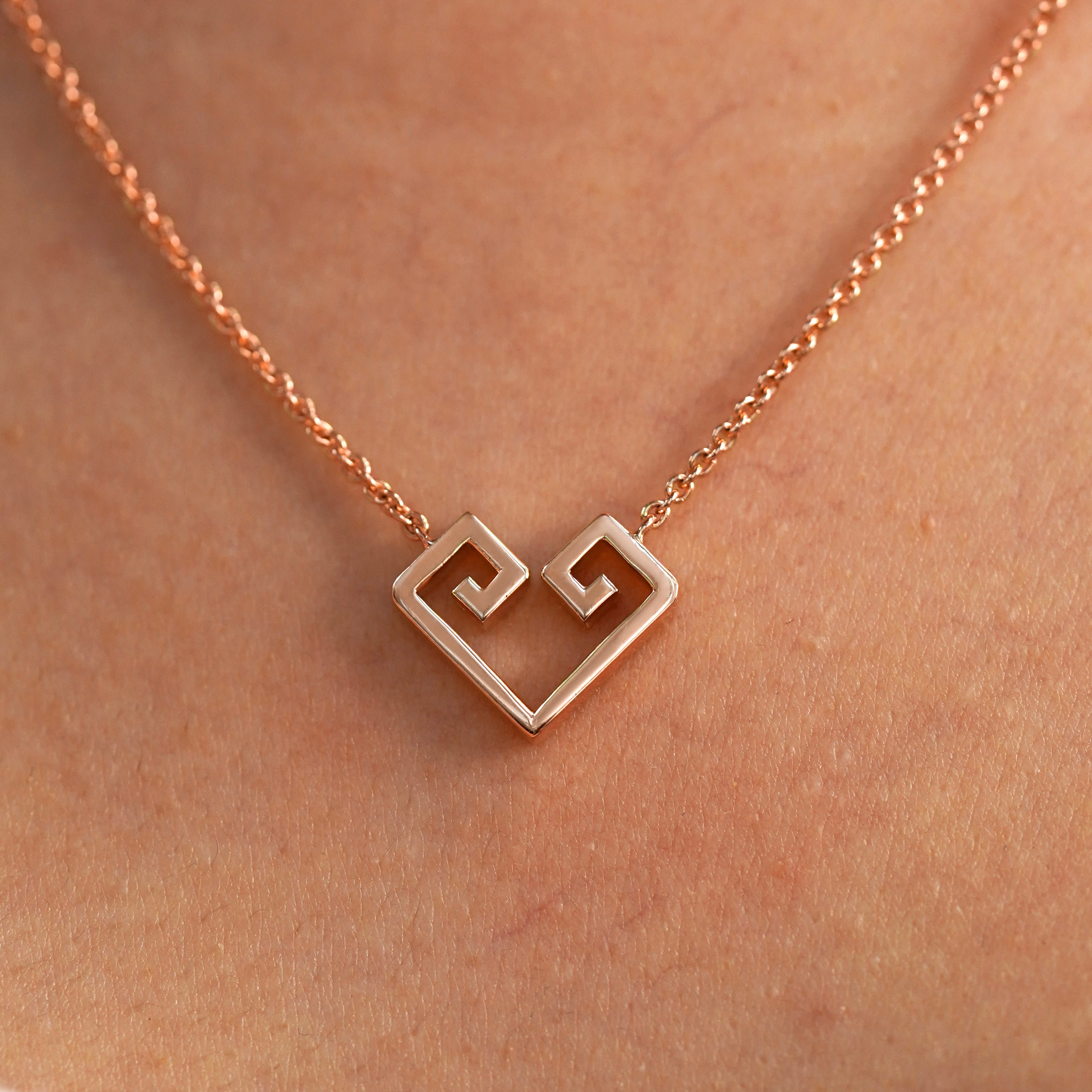 Automic Gold Large Chere Heart Necklace | Sustainable Fine Jewelry