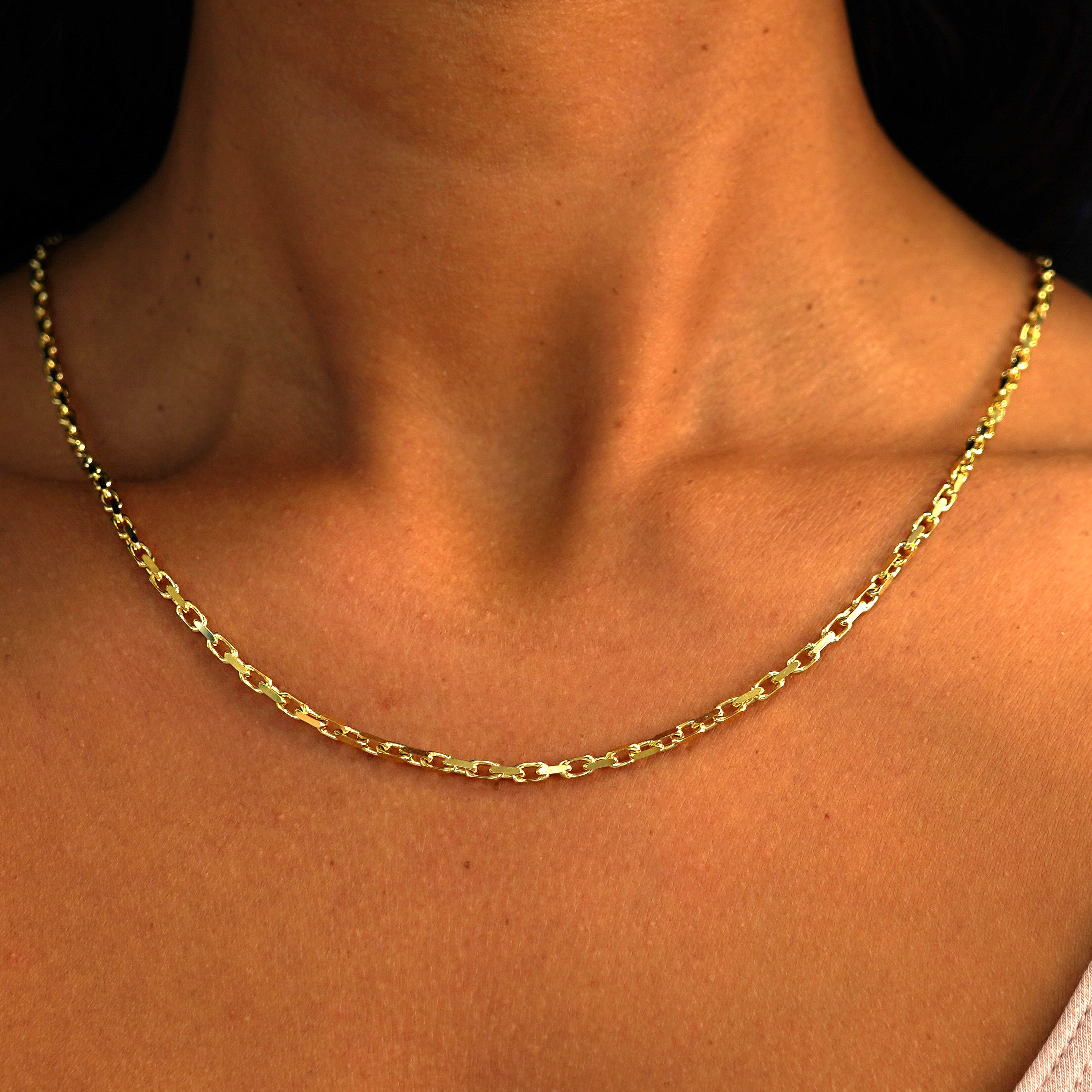 Automic Gold Anchor Chain | Minimalist Sustainable Fine Jewelry