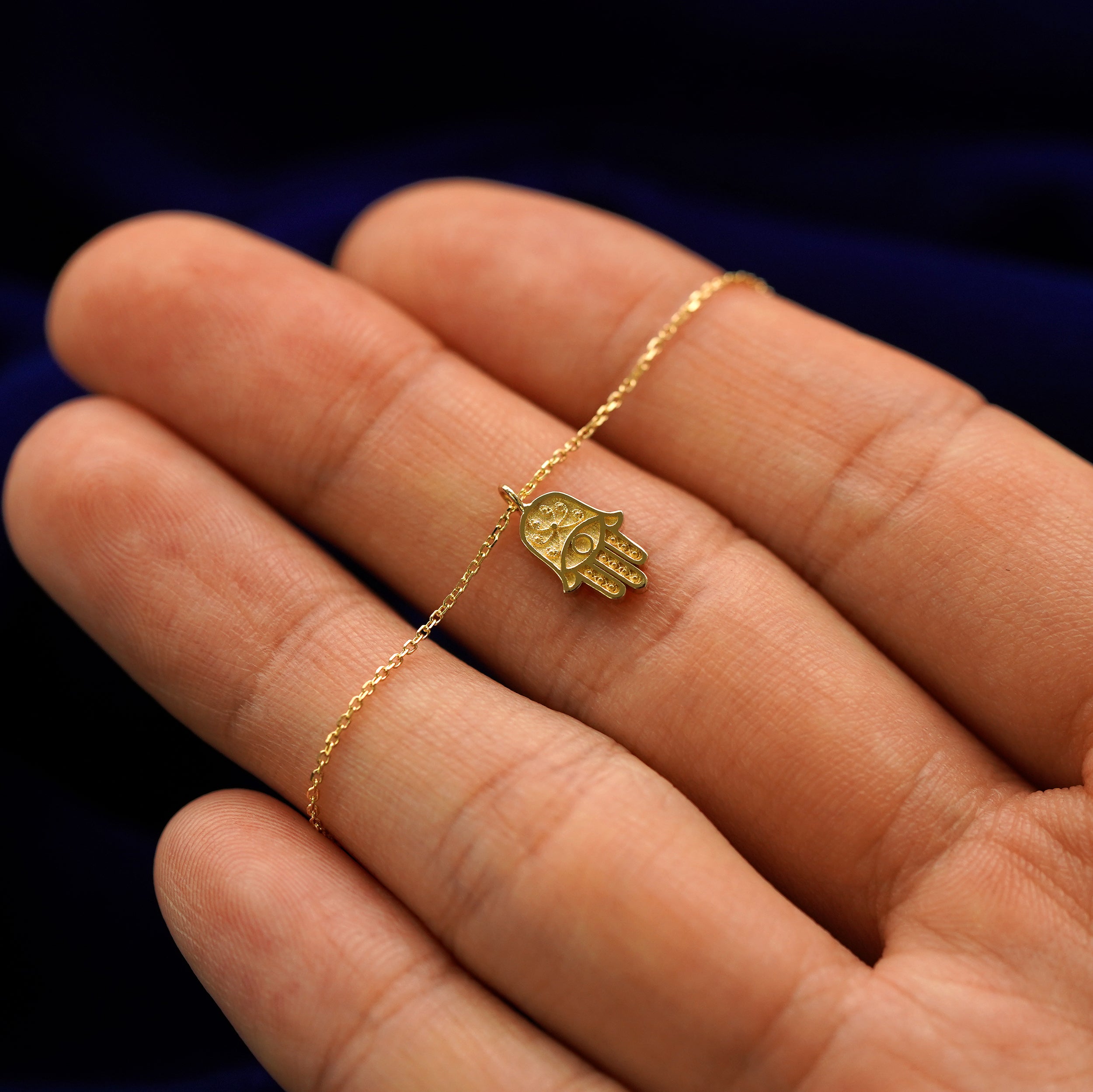 Automic Gold Hamsa Necklace | Sustainable Fine Jewelry