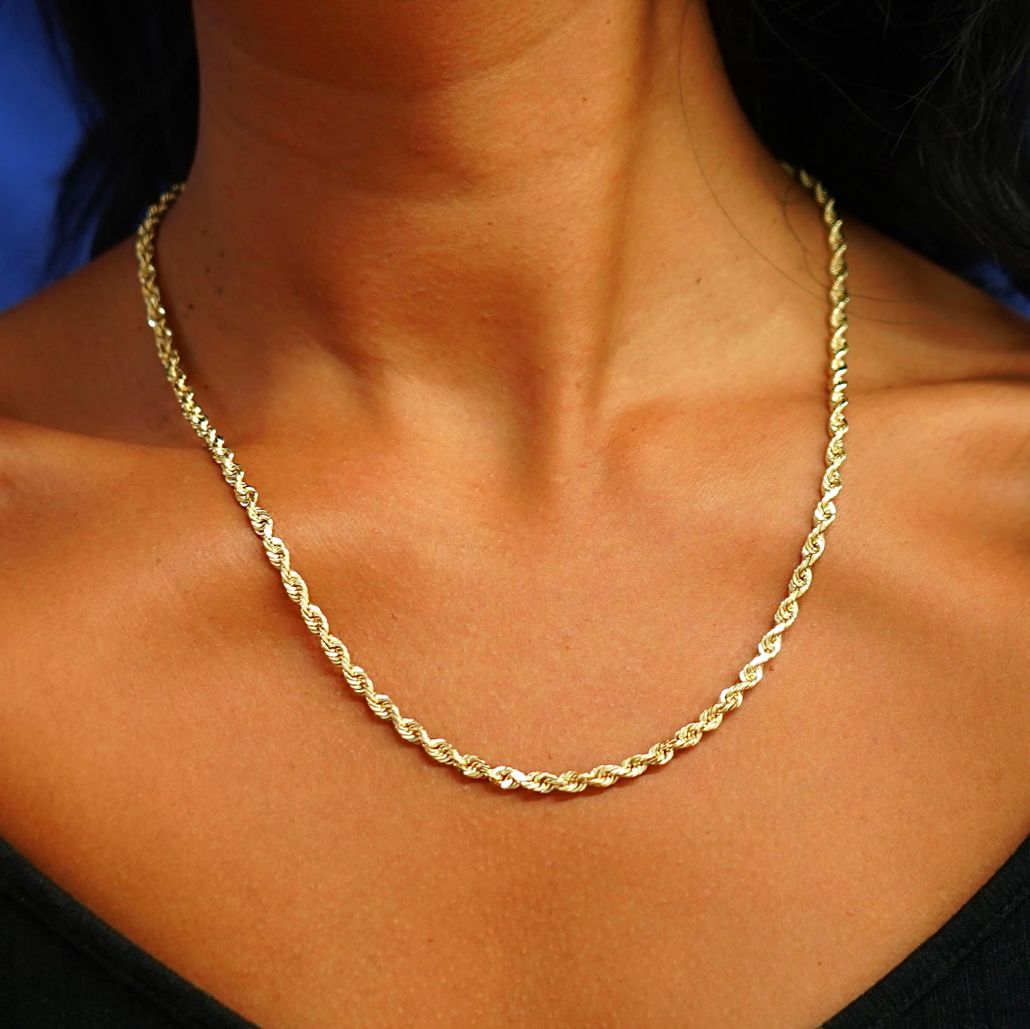 Rope Chain Necklace, Gold Rope Chain, Thick Chain, Thick Gold Chain's,  Women's Necklace, Men's Chains, Gold Necklace, Chain for Pendant -   Canada