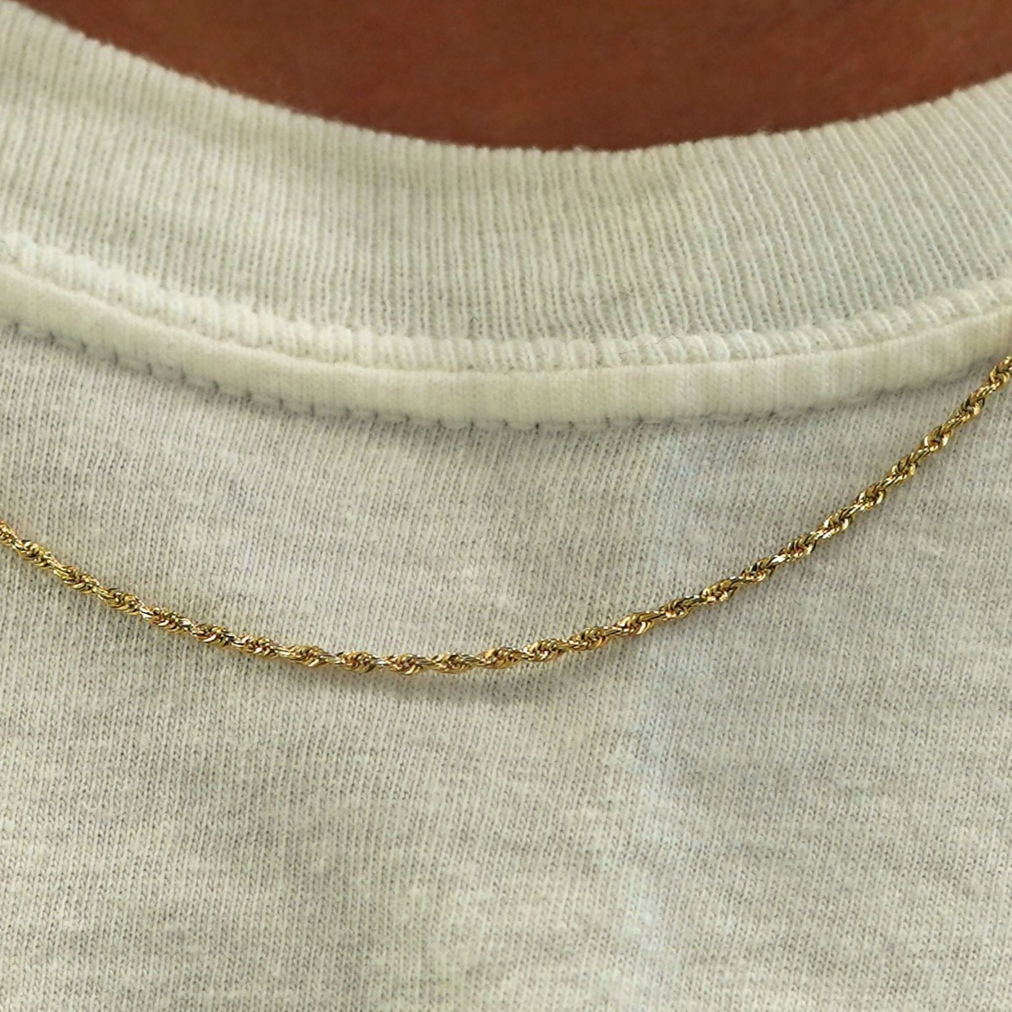 Automic Gold Rope Chain | Minimalist Sustainable Fine Jewelry