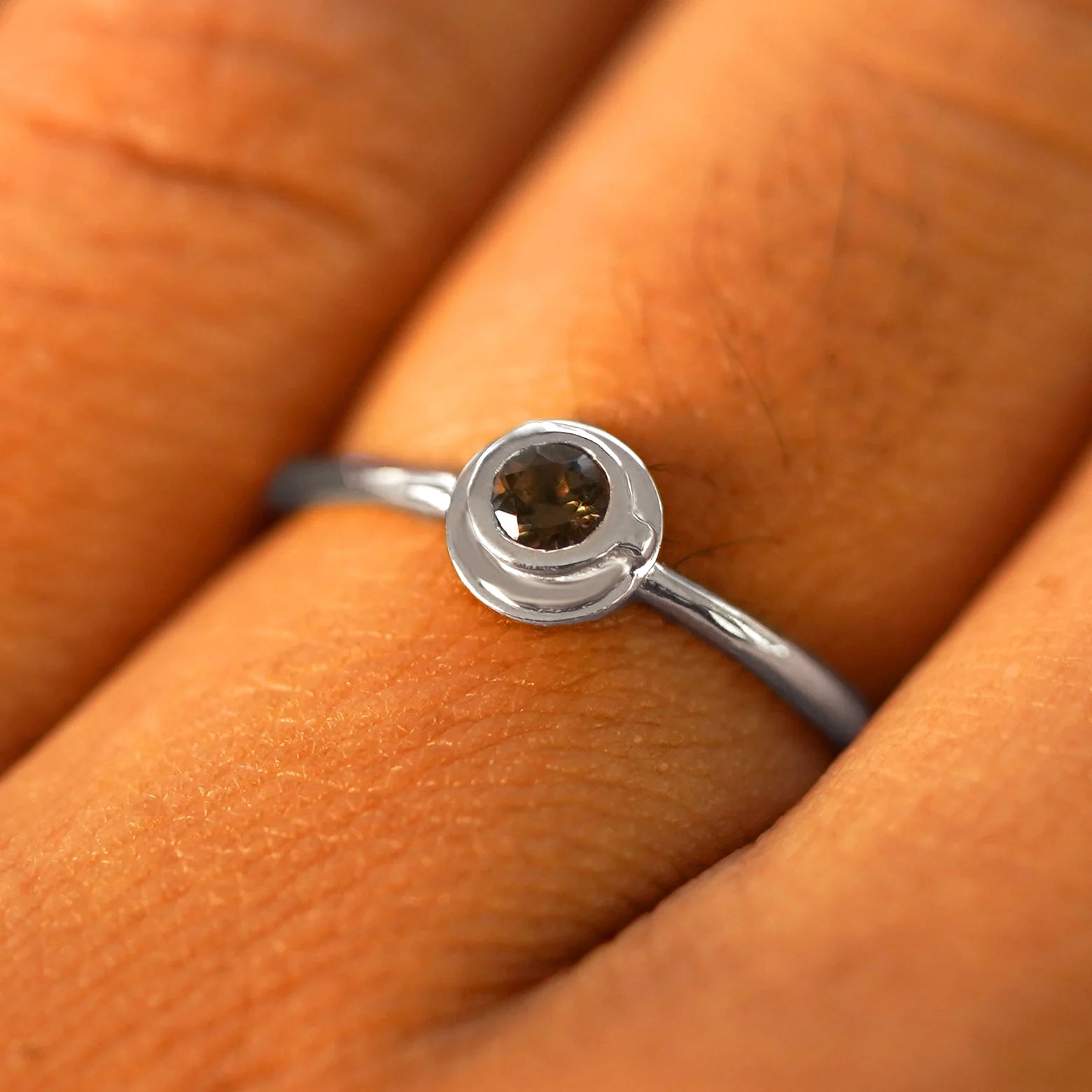 Automic Gold Coffee Cup Ring | Minimalist Fine Jewelry