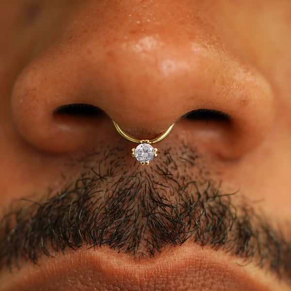 Automic Gold Diamond Septum Sustainable Fine Jewelry