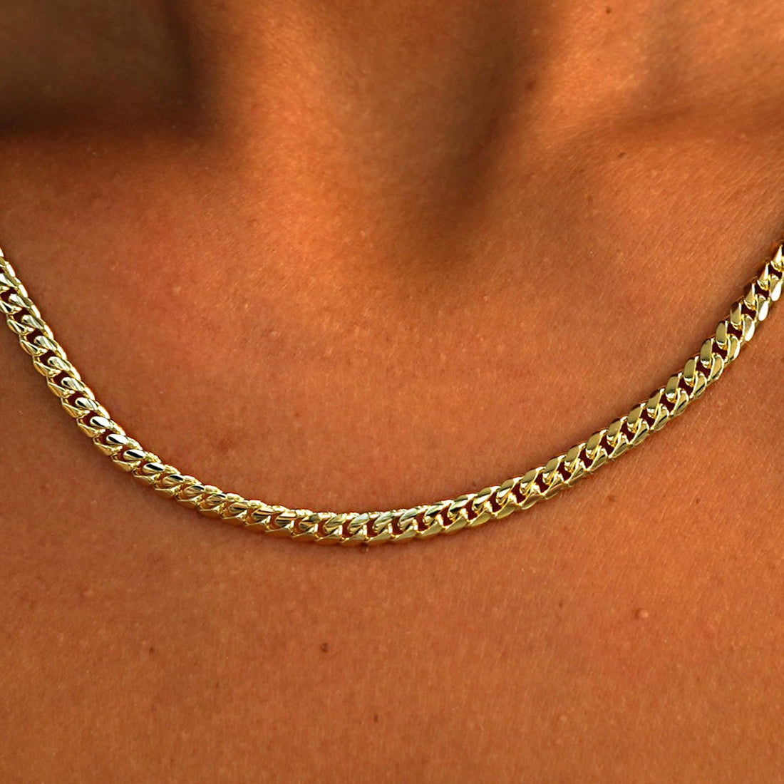 Automic Gold Medium Miami Chain | Sustainable Fine Jewelry